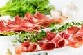 Thinly sliced Ã¢â¬â¹Ã¢â¬â¹ham Royalty Free Stock Photo